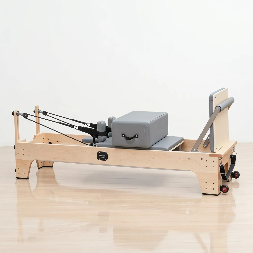 Adjustable Maple Wood Pilates Reformer for Yoga Studio&Gym Studio Exercises