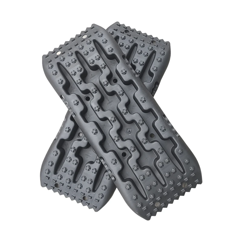 Super-Tough Nylon 70cm Car Recovery Traction Board Emergency Mini-Size Tracks Traction Mat for Off-Road Sand Mud Snow Rescue