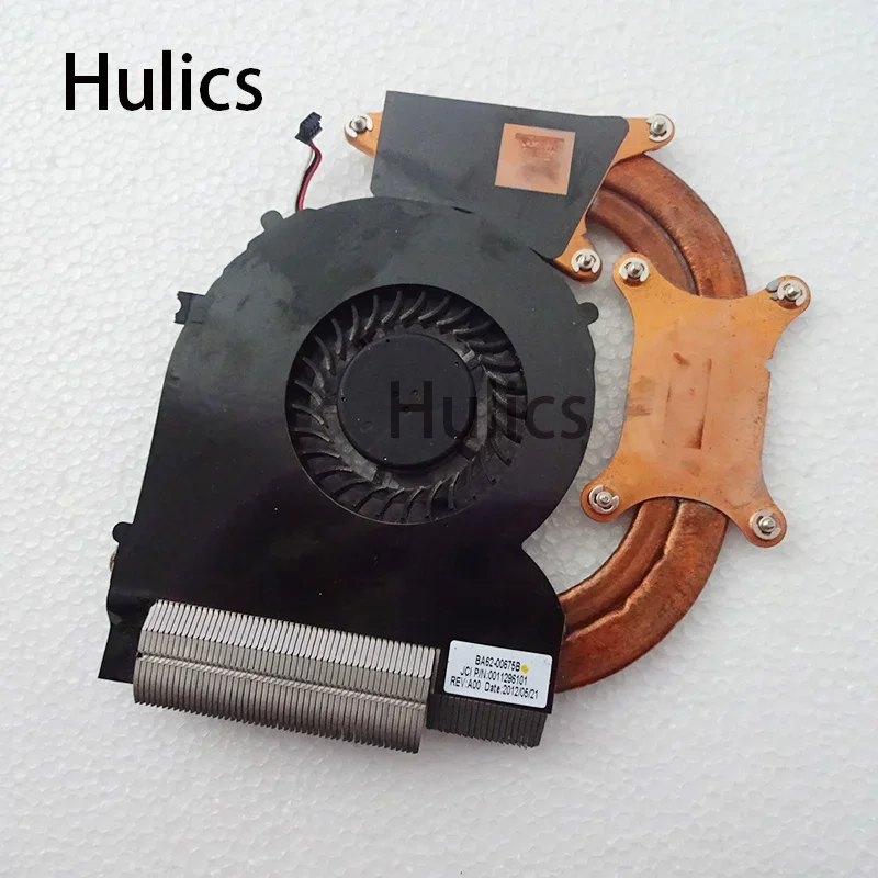 Hulics Used For Samsung NP550P5C NP550P7C Cooling Heatsink BA92-00675A BA92-00675B 0011296101 KSB0805HB