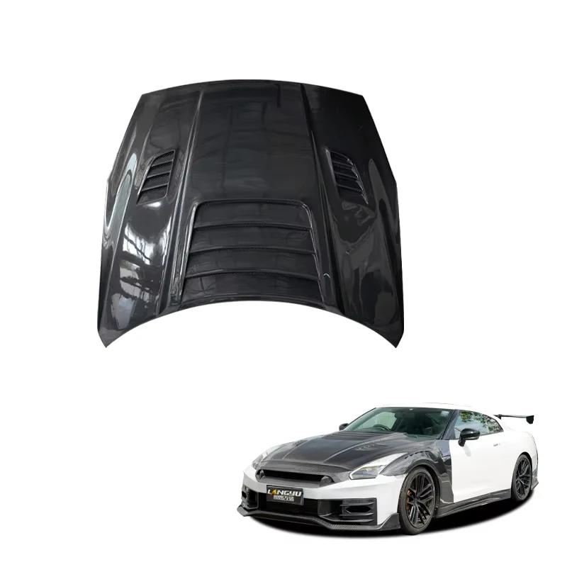 

2008+ Exterior Accessories GTR35 Carbon Fiber Engine Cover for Nissan GTR-R35 Front Hood
