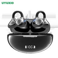 UYUXIO BT 5,4 auriculares inalámbricos con Clip 72H de tiempo de reproducción auriculares de larga duración con batería OWS auriculares impermeables de oído abierto para deporte