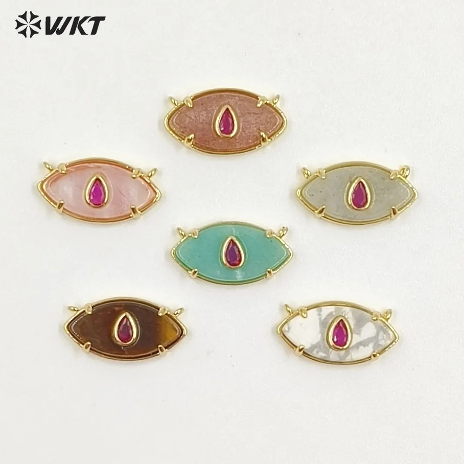 

WT-P2120 Cute Romantic Gemstone Zircon Pendant With 18K Real Gold Plated For Women Daily Decoration