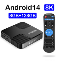 Newest Android 14 Smart TV Box 8K Ultra HD H618 Dual Band Wifi 5G 4GB 8GB Ram 64GB 128GB Netflix Set Top Box Media Player G96Max