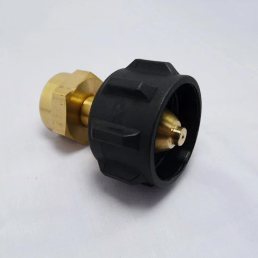 

Qcc1 To Propane Gas Bottle Refill Adapter Heavy Duty Brass Safety Auto Shut Off Universal For 1Lb Tanks Metal Pneumatic Tank