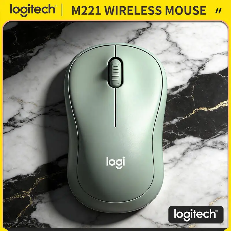 Logitech M220 SilentTouch Mouse Wireless 1000 DPI 2.4GHz Link 18-Month Battery Office Home Daily Working Routine Task Tool