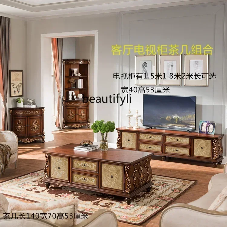 

K185 American Sideboard Cabinet Black Walnut Color Entrance Foyer Solid Wood Porch Curio Cabinet