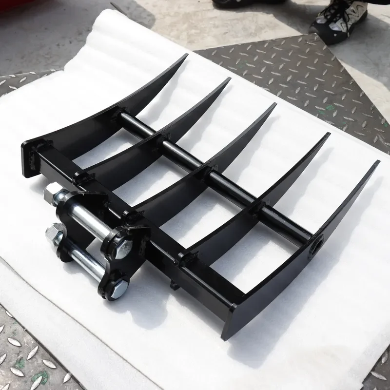 Hightop Brand Excavator Attachments Such As Rakes and Buckets