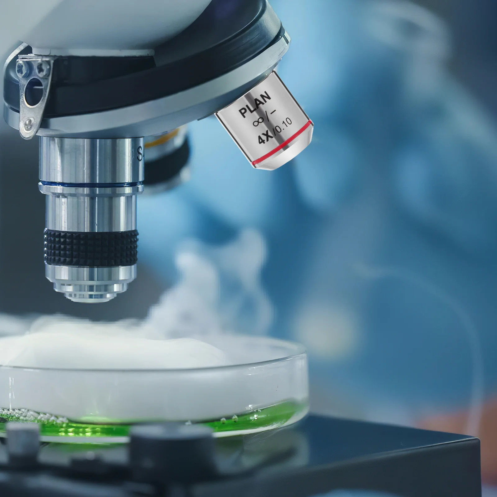 

Biological Microscope Objective Lens 10X Magnification High-Resolution Clear Imaging Plan Objective Lens for Precise Analysis