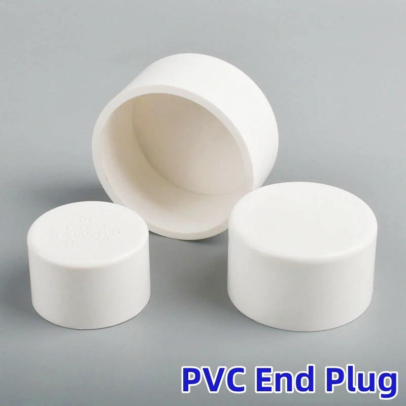 

1~5PCS ID 16~50mm White PVC Water Supply Pipe End Cap Connector Garden Irrigation Farm Accessories Adapter Aquarium Tank Fitting