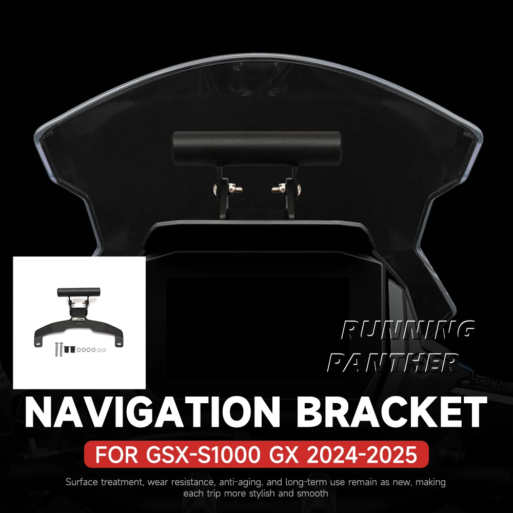 

NEW For Suzuki GSX-S1000 GX GSX-S1000GX 2024 2025 Motorcycle Navigation Bracket GPS Mount Phone Plate Support Holder Kit