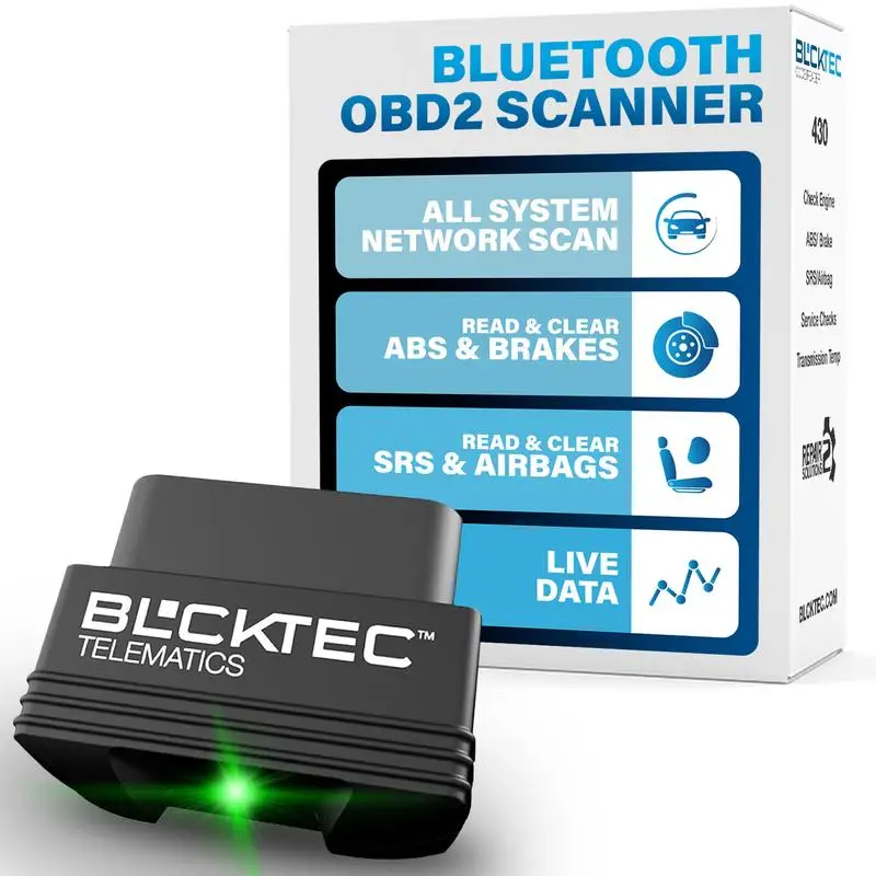 

Считыватель кодов BLCKTEC 430. Подходит для всех автомобилей OBD-совместимых автомобилей 1996 года и новых — диагностический инструмент сканера OBD2.