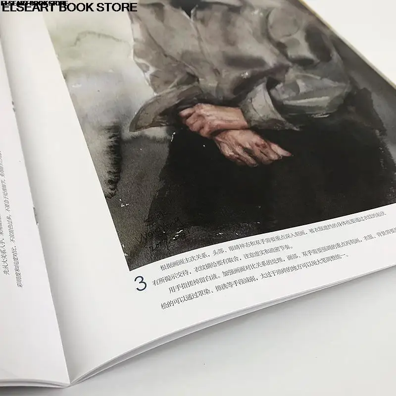 Art professional watercolor copy character watercolor copy figure gouache copy sketching figure watercolor tutorial book