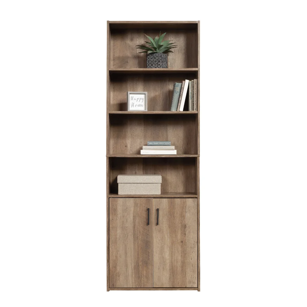 2023 New Traditional 5 Shelf Bookcase with Doors