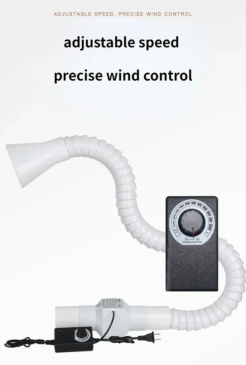 Industrial exhaust fan with hose Dusting Soldering vacuum cleaner smoking pipe smoke exhauster Air purifier tools