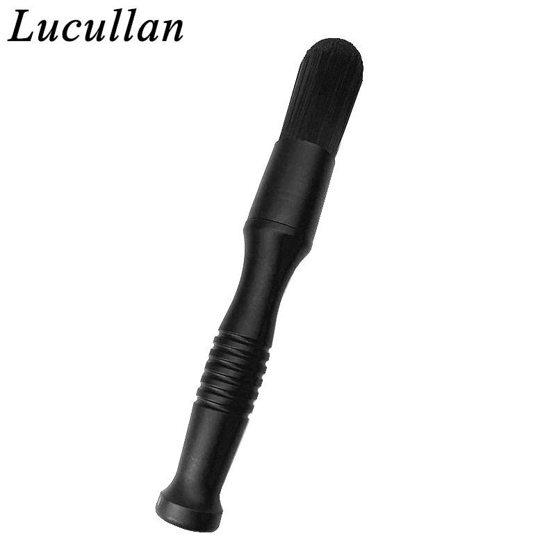 Lucullan 3 Different Bristle Detailing Brush With Firm Grip Large Handle For Car Wheels,Interior,Household Cleaning