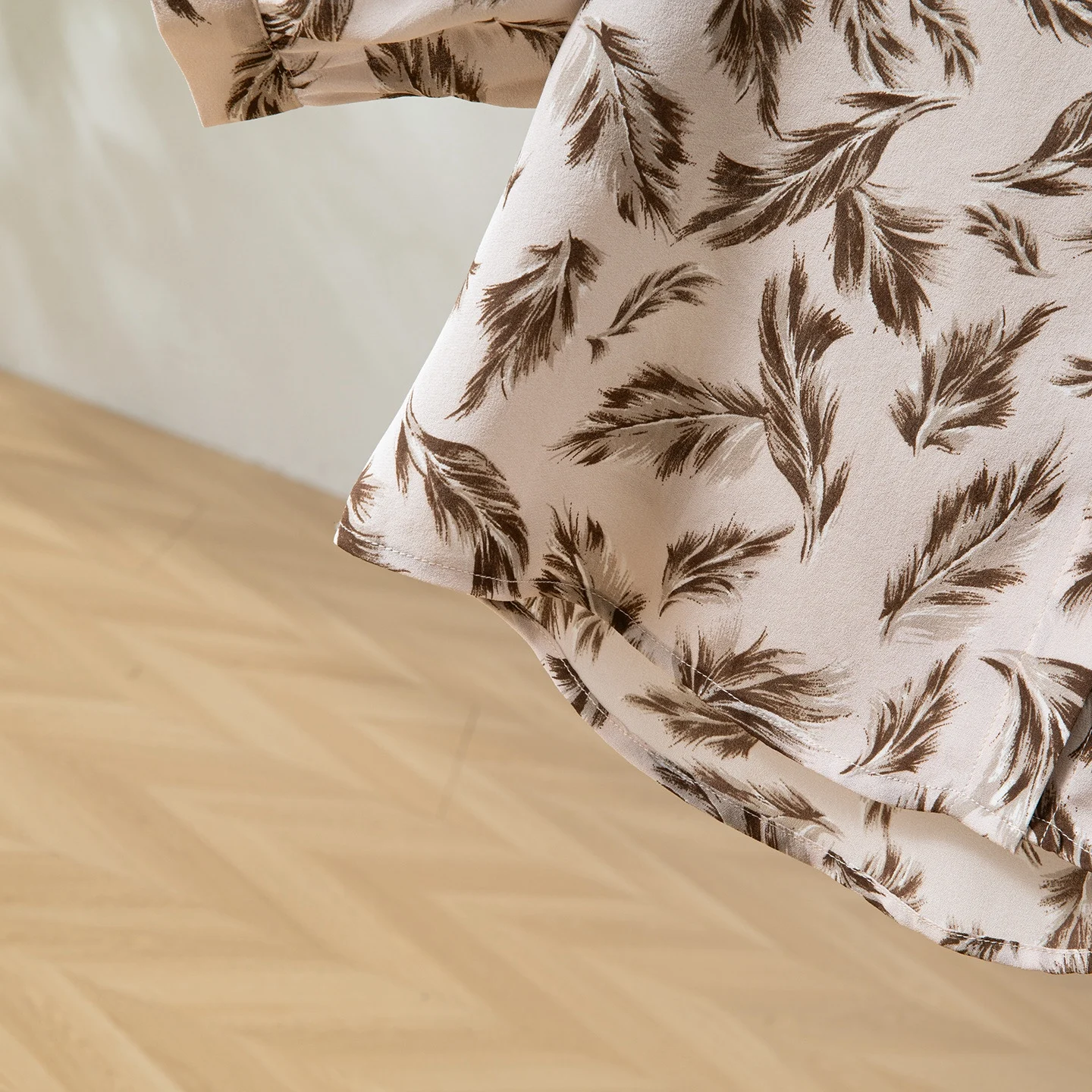 Женская ранняя осень 2022, новинка, 100% натуральный шелковый шелк Цзяньхун, креп, свободный дизайн, рубашка с рукавами-фонариками три четверти