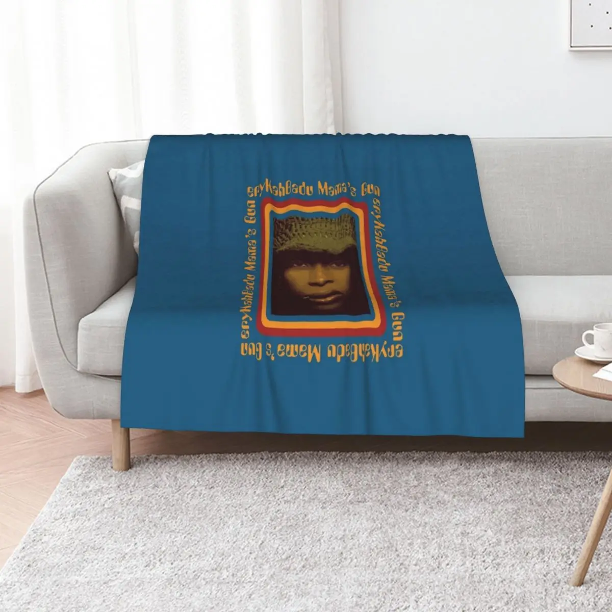 BowersJ Erykah Badu Mama_s Gun Men_s Throw Blanket Bed Cute Plaid Travel Soft Beds Bed covers Vintage Blankets