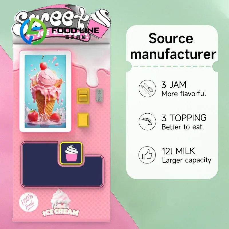Small Cold Ice Cream Vending Machine with 32