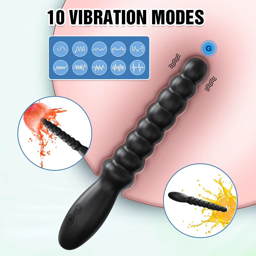 ลูกปัด Anal Butt Plug Prostate Stimulator Vibrating Anal Plug G Spot Vibrator ผู้ใหญ่ผู้หญิงผู้ชายคู่ Flirt เกย์เพศเร้าอารมณ์ของเล่น