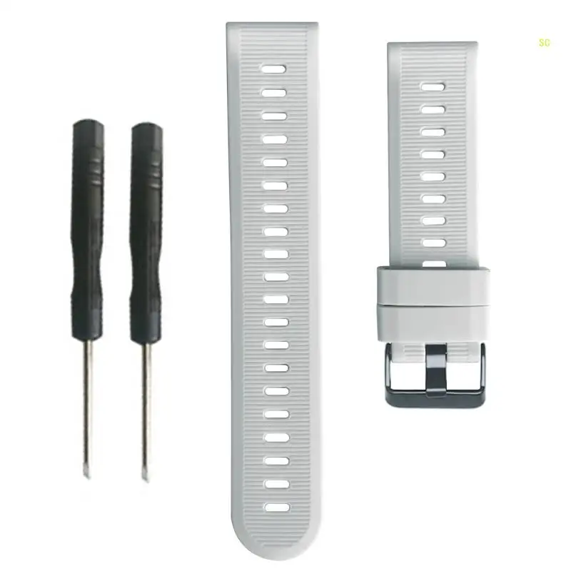 سوار من السيليكون متوافق مع ساعة Forerunner955 الرياضية، حزام معصم، سوار بديل، حزام مقاوم للماء، دروبشيب