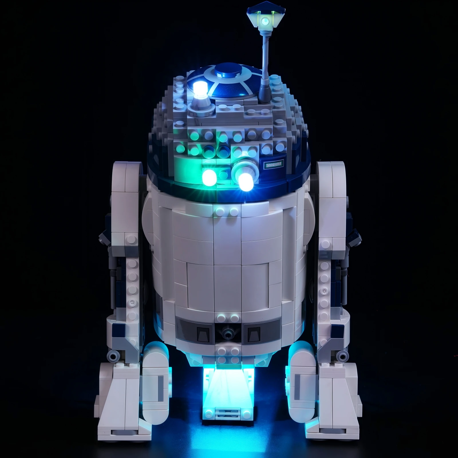 Maxcxt conjunto de luz led para lego star wars 75379 R2-D2 diy lâmpada decorativa com caixa bateria não inclui blocos de construção lego