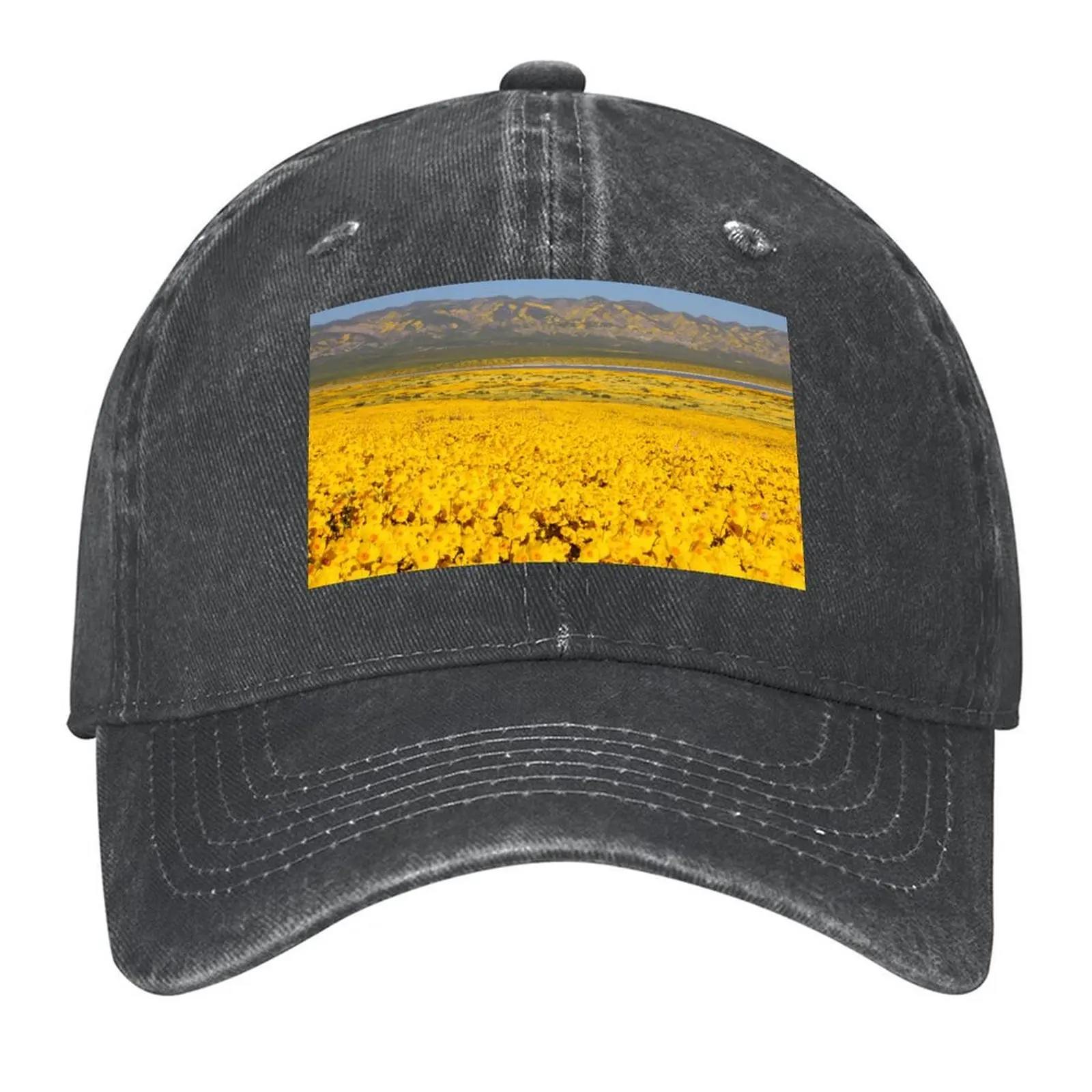 

Superbloom - Golden Fields of the Carrizo Plain Baseball Cap tea Hat luxury caps Anime For Men Women's