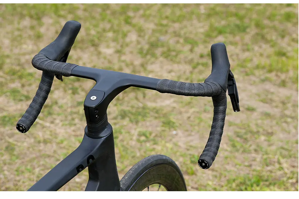 Fahrradlenkerband, 2 Stück, mit Endstopfen, Silikon-Lenkerband, Stoßdämpfung, rutschfest, langlebig, Fahrradwickel für Rennrad, NEU – Detail 3