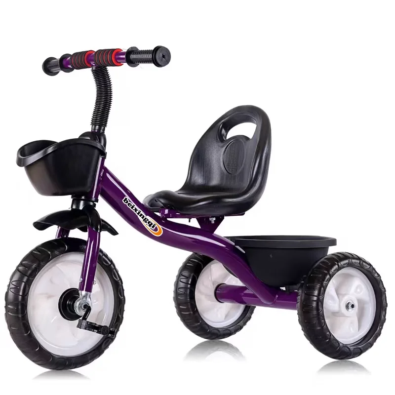 

Hot light baby toy car tricycle children's baby pedal tricycle thickened seats can ride children's tricycle