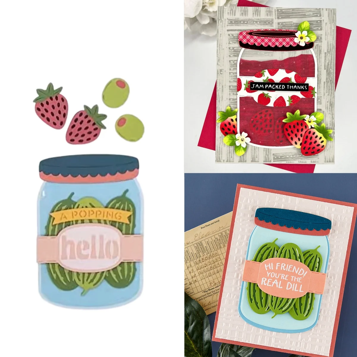 

Market Jar Vegetables Metal Cutting Dies Clear Stamps Stencil Hot Foil for DIY Greeting Card Scrapbook Paper April 2026 New