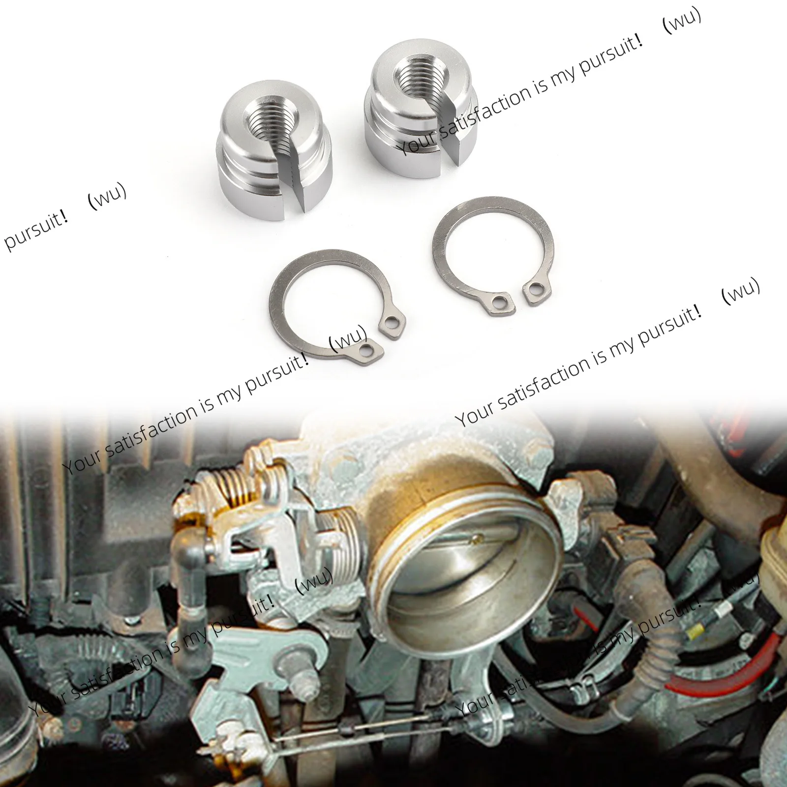 Auto Parts Aluminum Cable Bushing with Snap Throttle Valve Cable Bushing for Electronic Throttle Controller