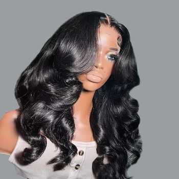 Glueless curto Bob peruca, pré-corte, sem cola, onda do corpo, laço frontal perucas, pronto para vestir, cabelo humano, 13x4, cabelo humano de 100%, à venda