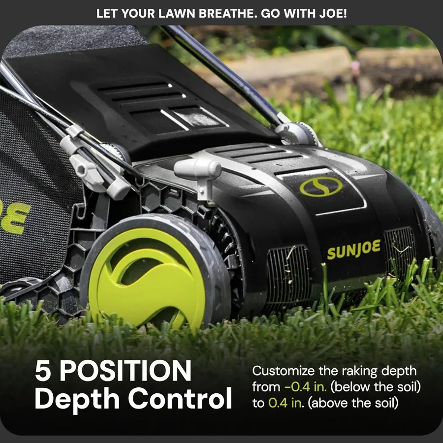 13.2갤런 백과 13인치 절단 폭을 갖춘 유선 디스커버러 스카리파이어, 13암페어 모터로 구동되는 중형 정원 트리머