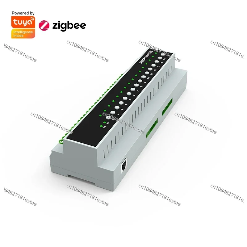 Rsh tuya zigbee 16 canais 16a 50a relé controlador de fonte alimentação módulo disjuntor inteligente suporte interruptor rs485
