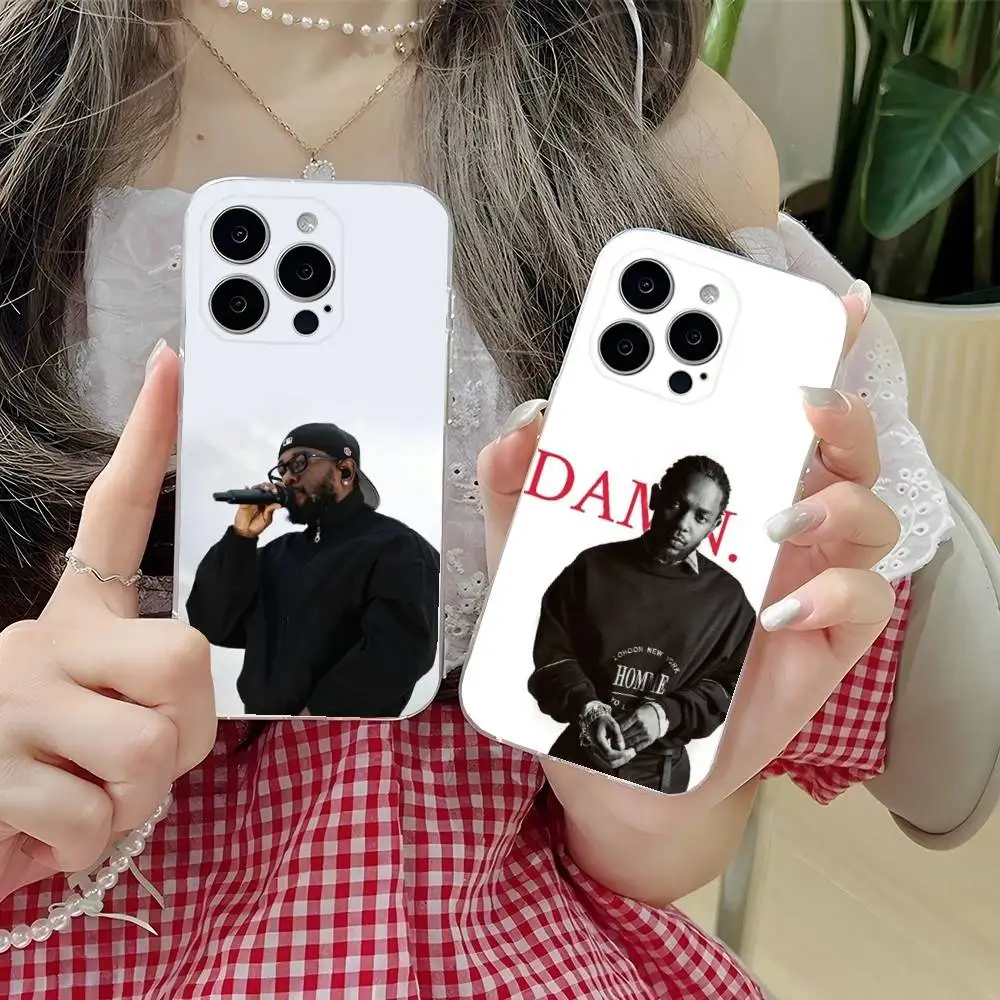 

K-Kendrick Singer Lamar Phone Case For iPhone 16,15,14,13,12,11 Plus,Pro,Max,XR,XS,Plus,E,SE4,Mini Transparent Soft Cover