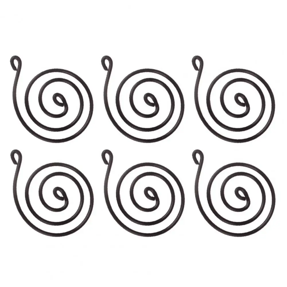 Plant Stand Metal Durable Plant Stand 6 Pcs Metal Air Plant Holders Hanging Swirl Containers Adjustable Tillandsia for Home