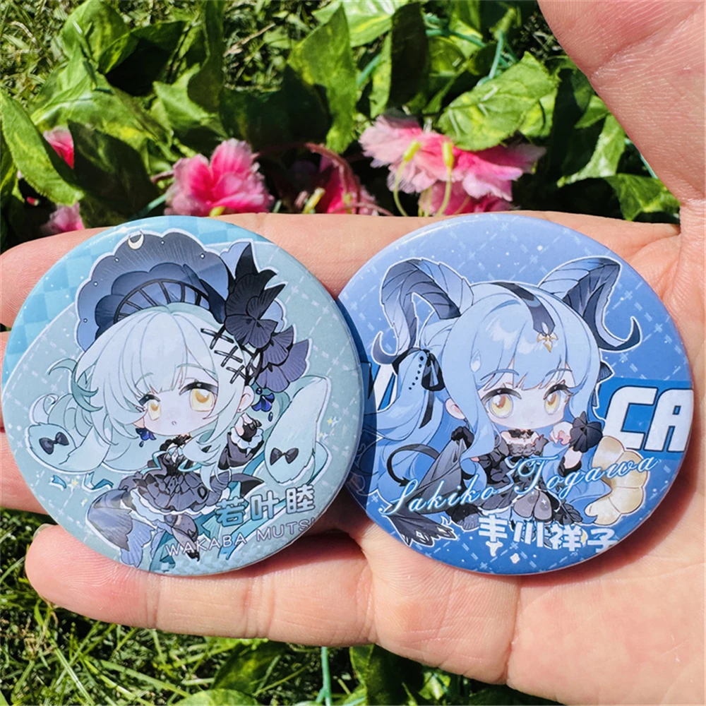 58mm juego Arknights Wakaba Mutsumi Togawa Sakiko Oblivionis Cosplay disfraz insignia Pin SPTE broche de hojalata ﻿   Prop Gilf
