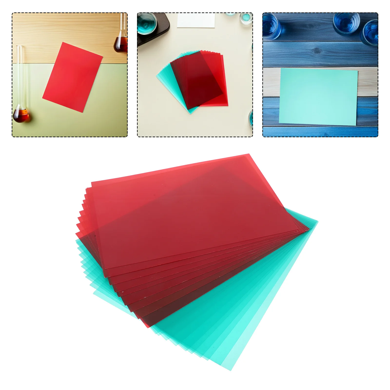 

30x40cm Teaching Light Filter Board Educational Transparent Protective Sheet Photo Studio Lighting Panel Classroom Filter Plate