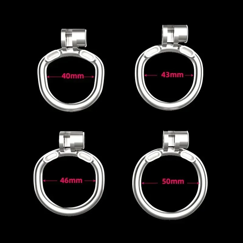 맞춤형 이름 금속 남성 정조대 음경 링 정조 벨트 BDSM 에로틱 요도 잠금 이중 아크 링 성인용품