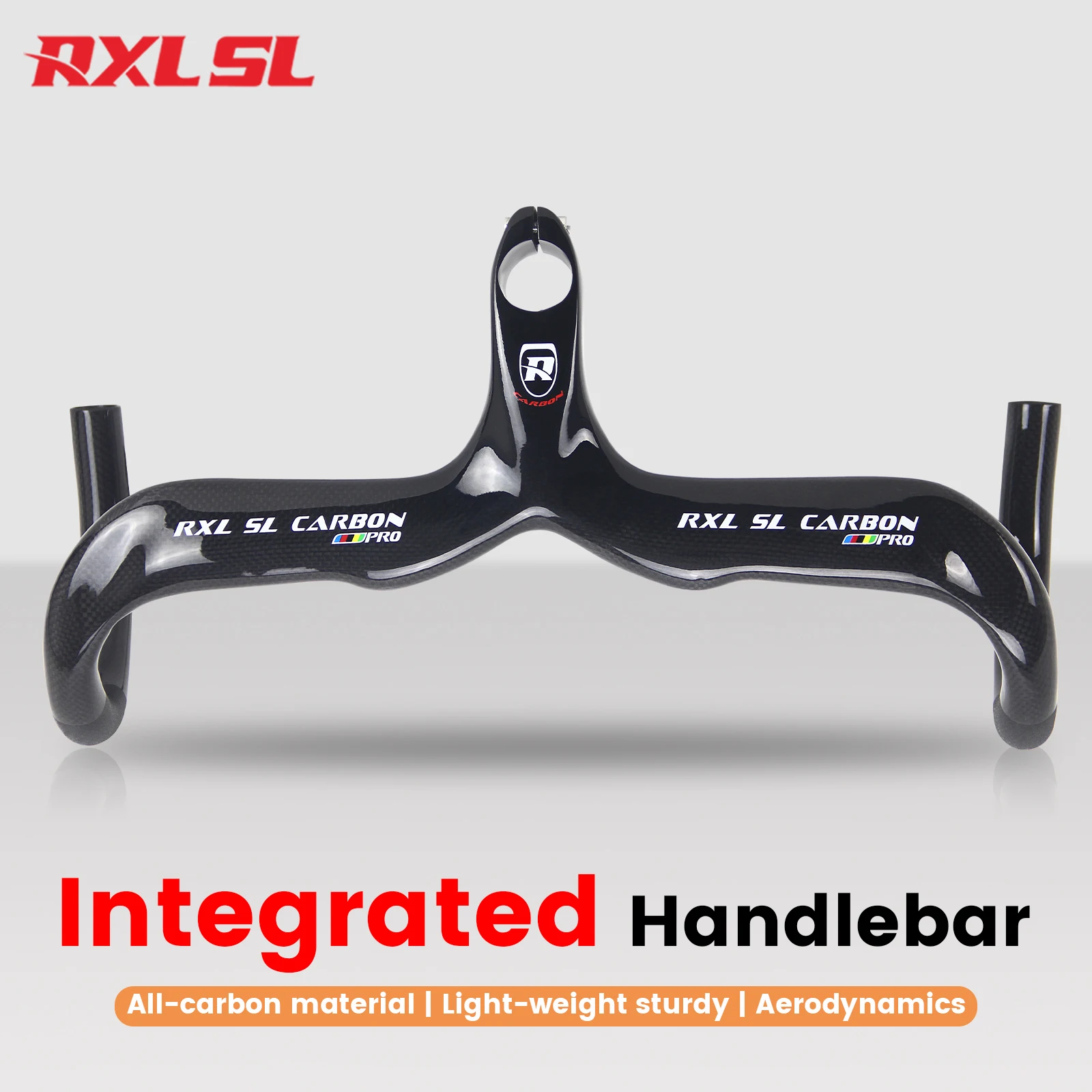 RXL SL Full Carbon Road Bicycle Integrated Handlebar 28.6 Internal Routing Drop Handle Bar Adult Bike Accessories 400/420/440mm