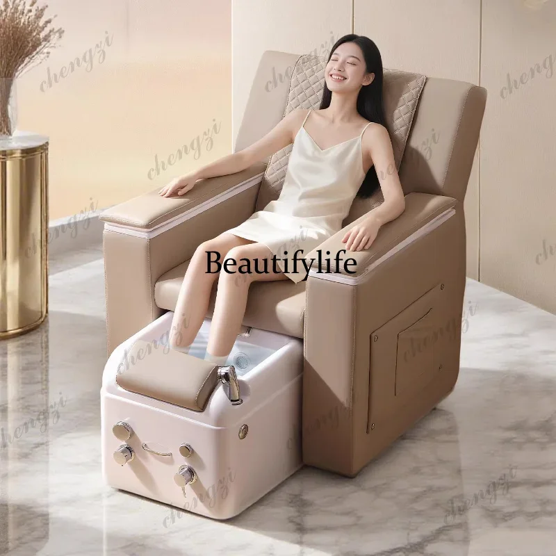 E182 Comfort Luxury Manicure Table Multi-functional Sofa Massage Electric Manicure Table Lounge Chair Foot Bath Furniture