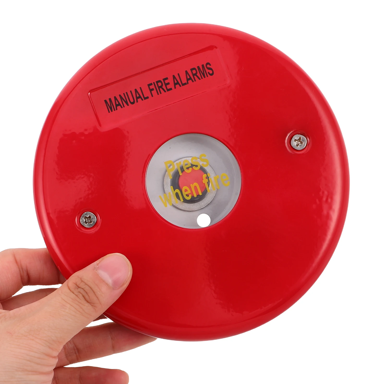 

Manual Button High Sensitivity Emergency Safety Device Durable Heat-Resistant Red Metal Bell - Wall-Mounted