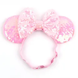 Mickey fish scales, sequins, bows, Mickey ears, headbands, headbands, children's amusement park headbands