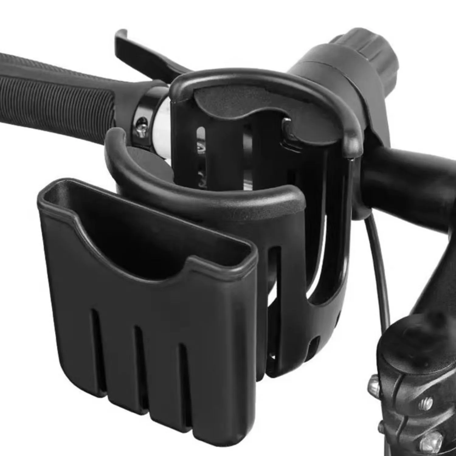 Universal 2-in-1 Stroller Cup Phone Holder,Adjustable Water Milk Bottle Rack for Baby Pram,Bike,Motorcycle,Scooter,Wheelchair