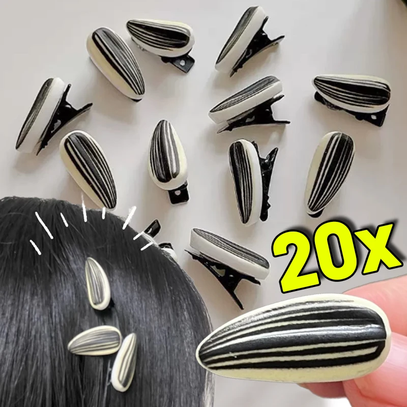 Mini Sunflower Seed Hair Clips Creative Funny Simulation Melon Seed Barrettes for Women Girls Side Clips Bangs Hairpins Headwear - view 3