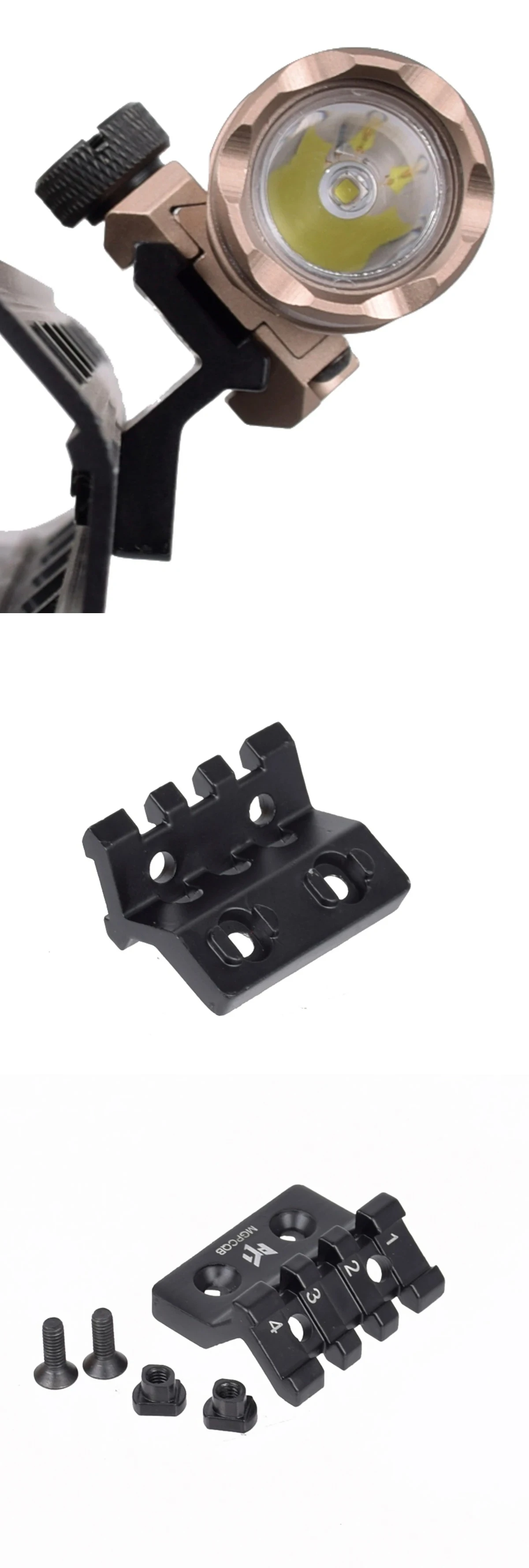 Surefire M600U M600B Leistungsstarke LED-Taschenlampe mit Montagebasis Passend für 20mm Schiene MLK Keymod für AR15 SF M600 Scout LED-Licht Taschenlampe – Detail 19