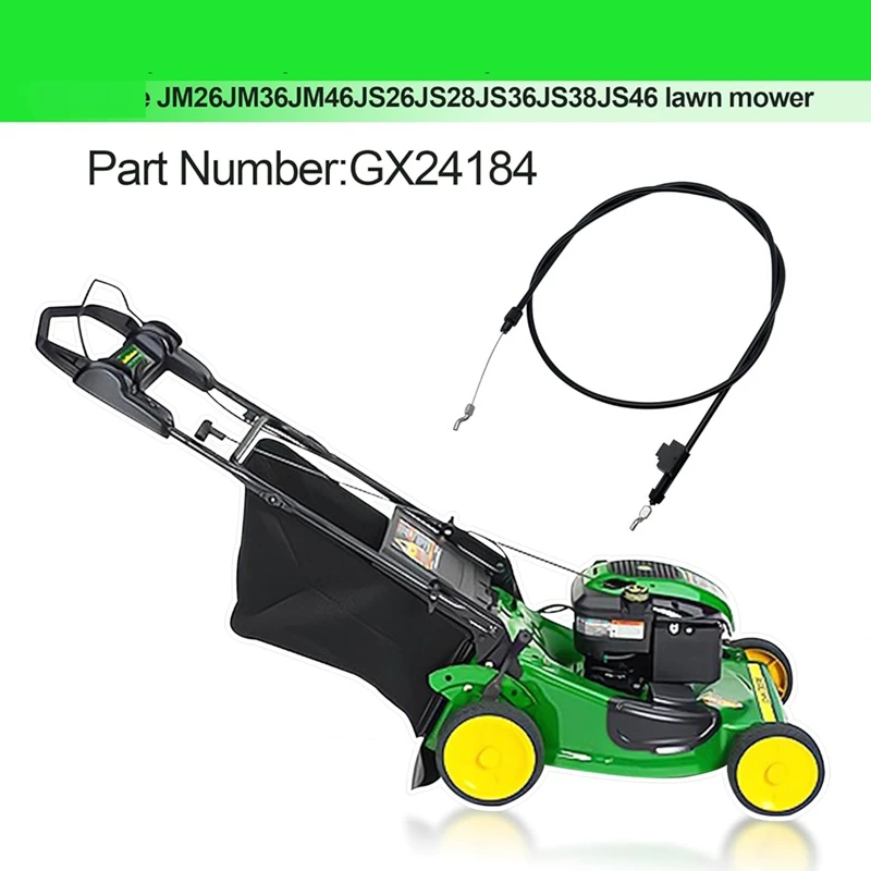 Кабель GX24184 для John Deere, совместимый с моделями JS26 JS28 JS36 JS38 JS46 JM26 JM36 JM46 нажимная газонокосилка