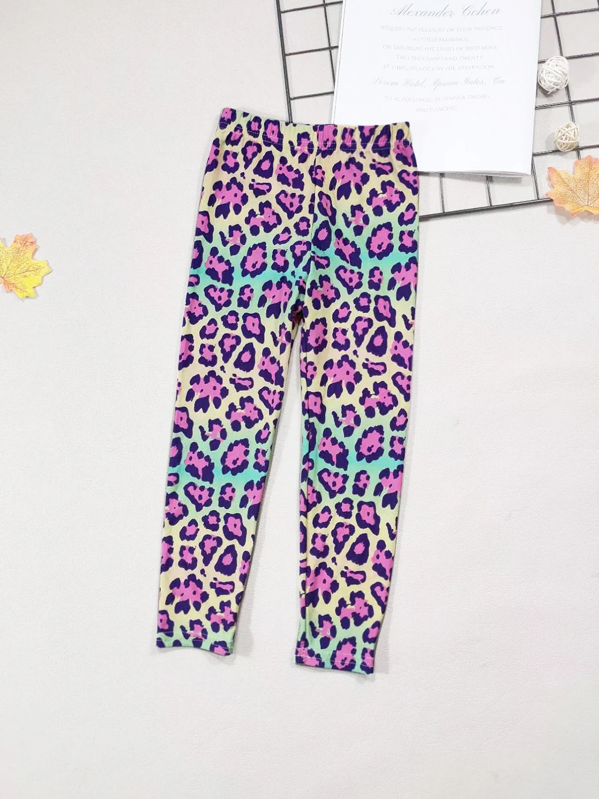 Mädchen Leggings Mode Cartoon Enge Hosen Frühling und Herbst Baby Mädchen Slim Fit Blumen Leggings Sommer Kinder Hosen – Detail 24