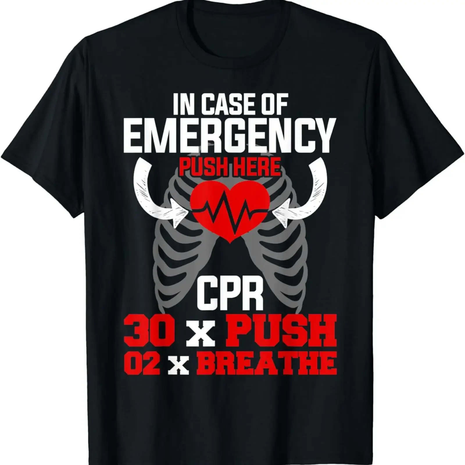 NEW LIMITED Funny CPR Instructor First Aid for Nurses T Shirt vintage Washed designer clothes Casual Top For Everyday Wear