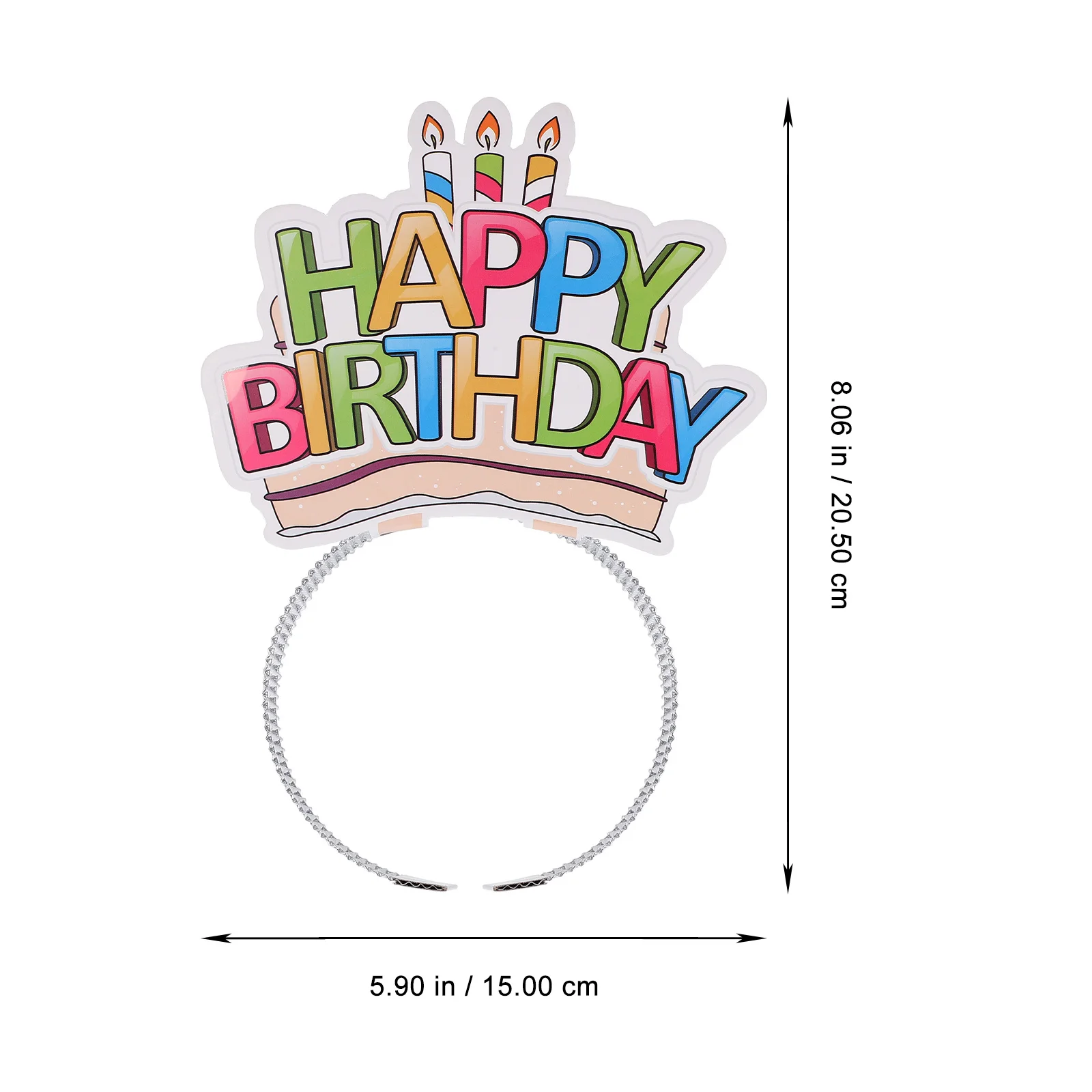 

6Pcs Birthday Paper Headbands Colorful Headpiece Party Hairband Birthday Photo Prop Adorable Hair Decor Festival Hairband