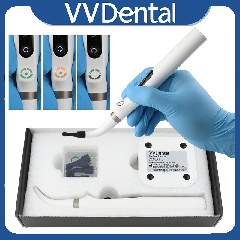 VVDental Implant Locator Cross-Scanning Spot Detection 360° Sensorwith 3 Modes Accurate Parallelism Finder for Dental Surgery